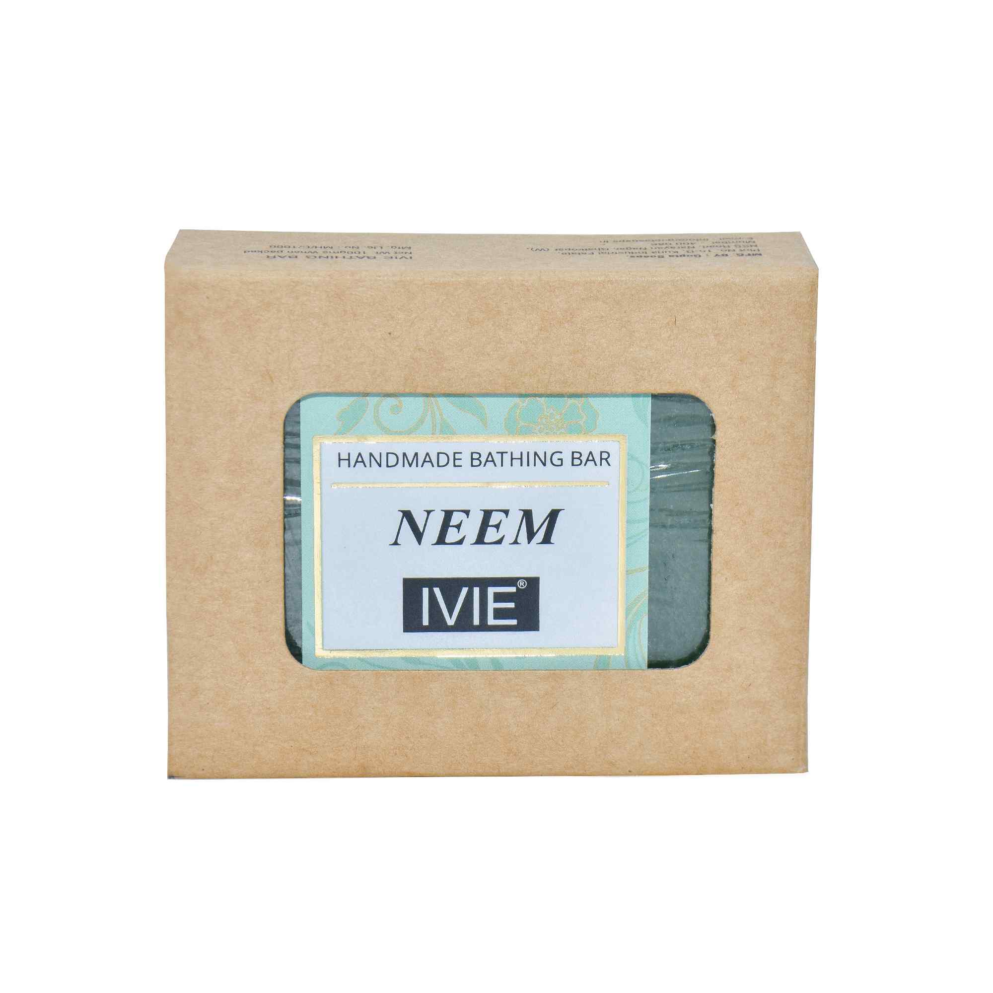 IVIE Handmade Soaps Neem || Natural Organic ingredients of Neem, anti-bacterial, anti-fungal properties and Paraben Free