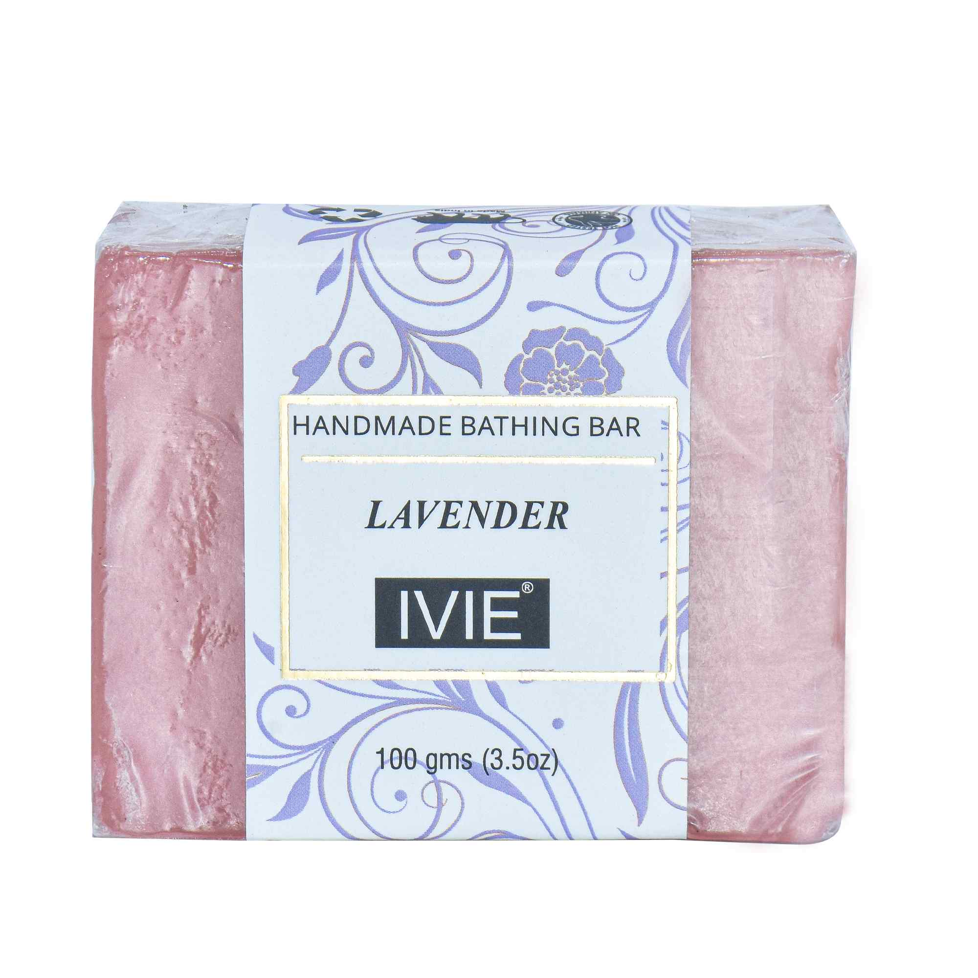 IVIE Handmade Soaps Lavender || Natural Organic ingredients like Lavender essential oil, calming fragrance and Paraben Free.