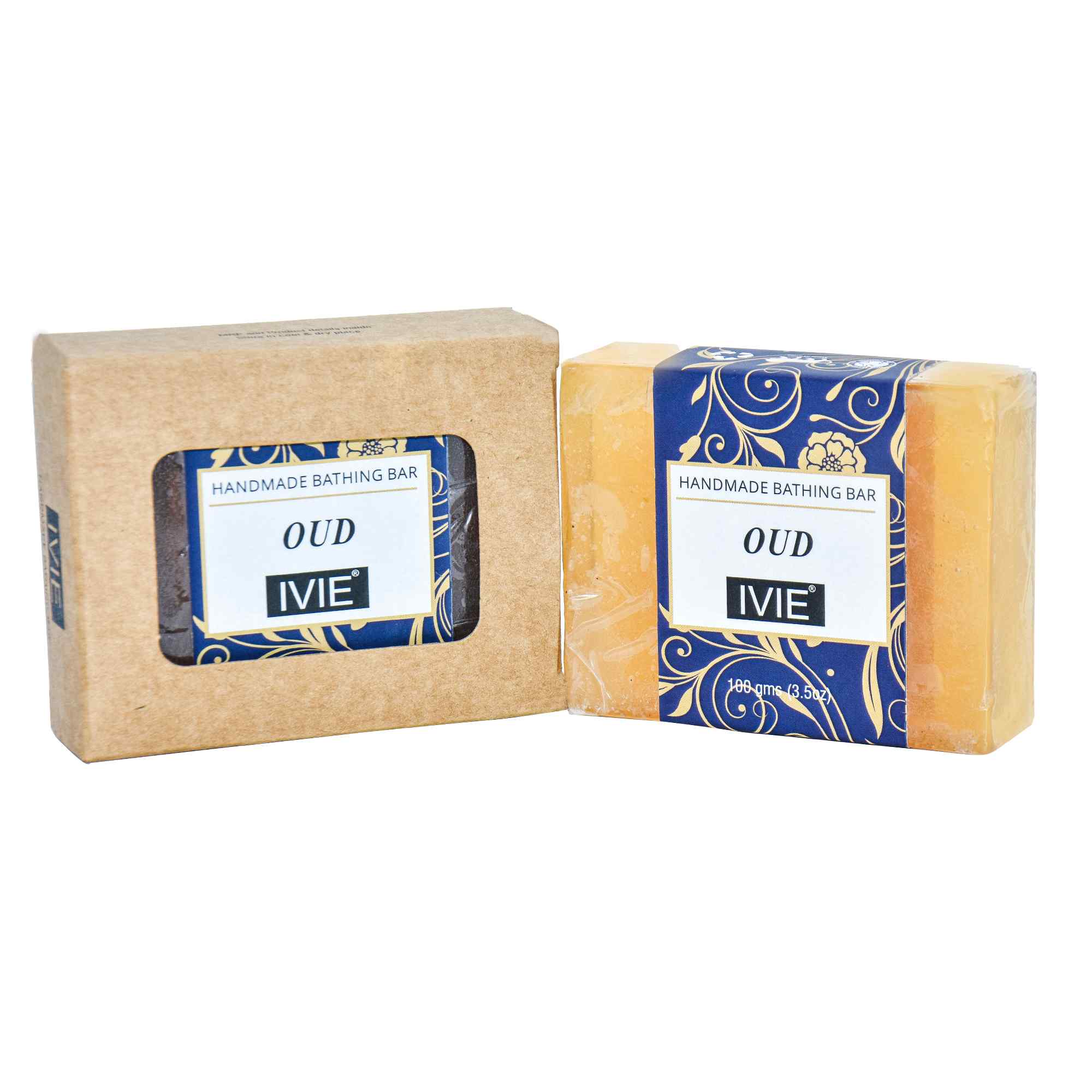 IVIE Handmade Soaps OUD || Natural Organic ingredients with Oud extracts, Calming & Longevity Fragrance and Paraben Free