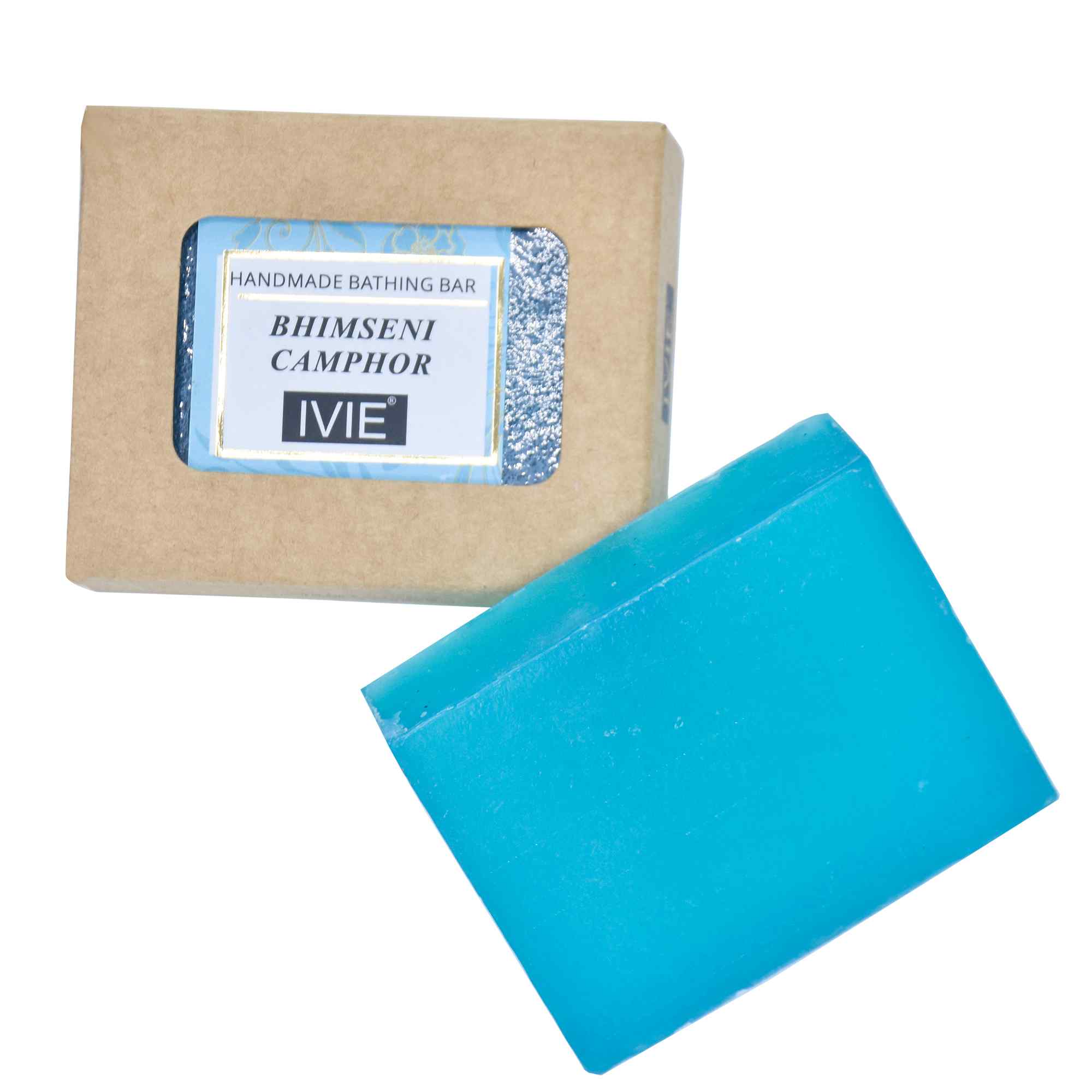 IVIE Bhemseni Camphor Handmade Soaps With Bhimseni Camphor Bathing Soaps for Normal Skin Care
